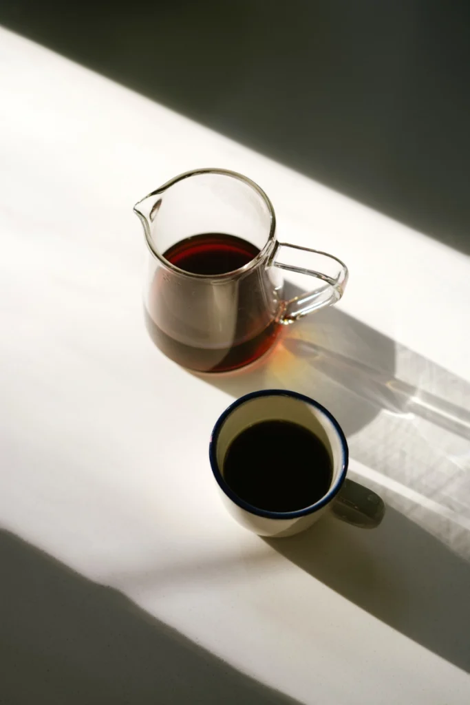 Tasses de café de spécialité en dégustation